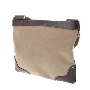 Prada Shoulder Jacquard Logo Beige Bag Tan Brown
